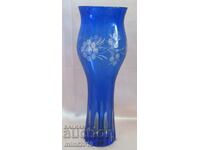Vasă din sticlă Vintich Crystal Blue Bohemia