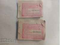 Old travel tickets