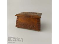 Old Wooden Jewelry Box #5471