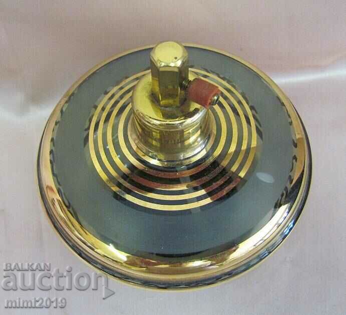 Auction 70's Vintich Gilded Glass Perfume Bottle Auction 70's Vintich Gilded Glass Perfume Bottle