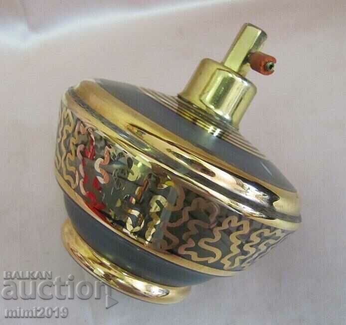 70's Vintich Gilded Glass Perfume Bottle - 5 70's Vintich Gilded Glass Perfume Bottle - 5