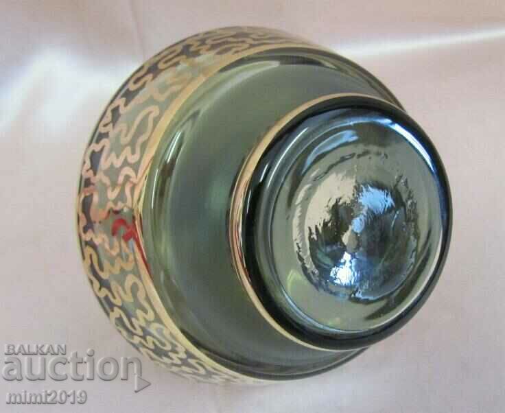 70's Vintich Gilded Glass Perfume Bottle - 7 70's Vintich Gilded Glass Perfume Bottle - 7