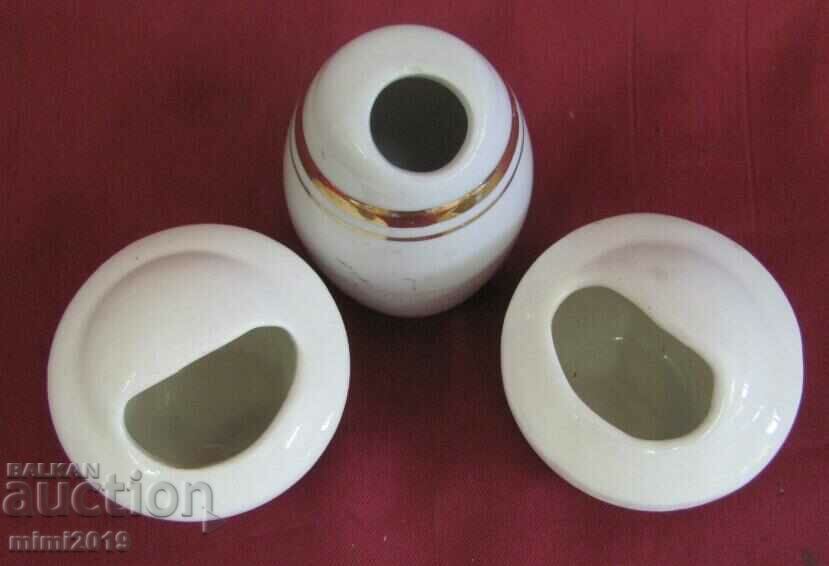 Vintich Russian Porcelain Inkwells Marked 3 pcs. with price 75.00 BGN | € 38.35 Vintich Russian Porcelain Inkwells Marked 3 pcs. with price 75.00 BGN | € 38.35