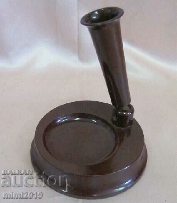 Delivery of Vintich Wooden Pen Holder with Bakelite Desk Stand Delivery of Vintich Wooden Pen Holder with Bakelite Desk Stand