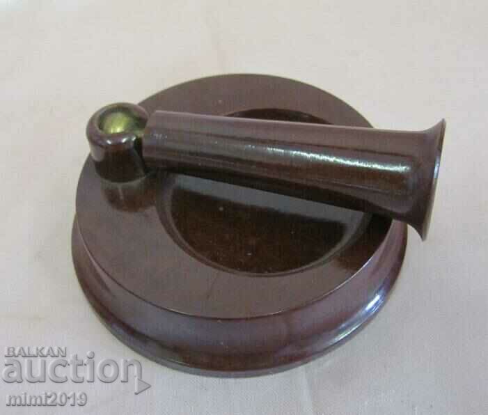 Vintich Wooden Pen Holder with Bakelite Desk Stand - 7 Vintich Wooden Pen Holder with Bakelite Desk Stand - 7