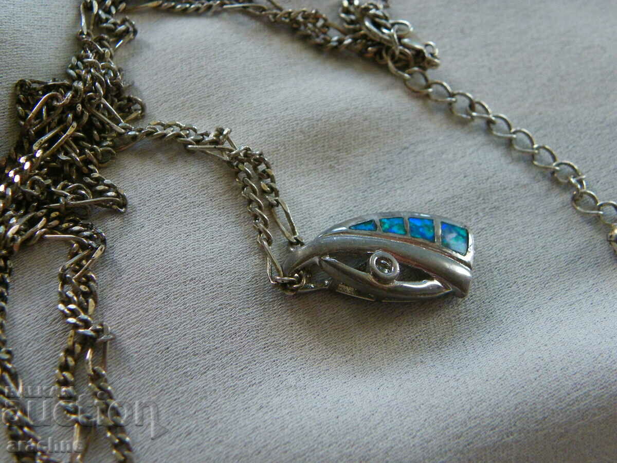 Delivery of Silver necklace with opals Delivery of Silver necklace with opals