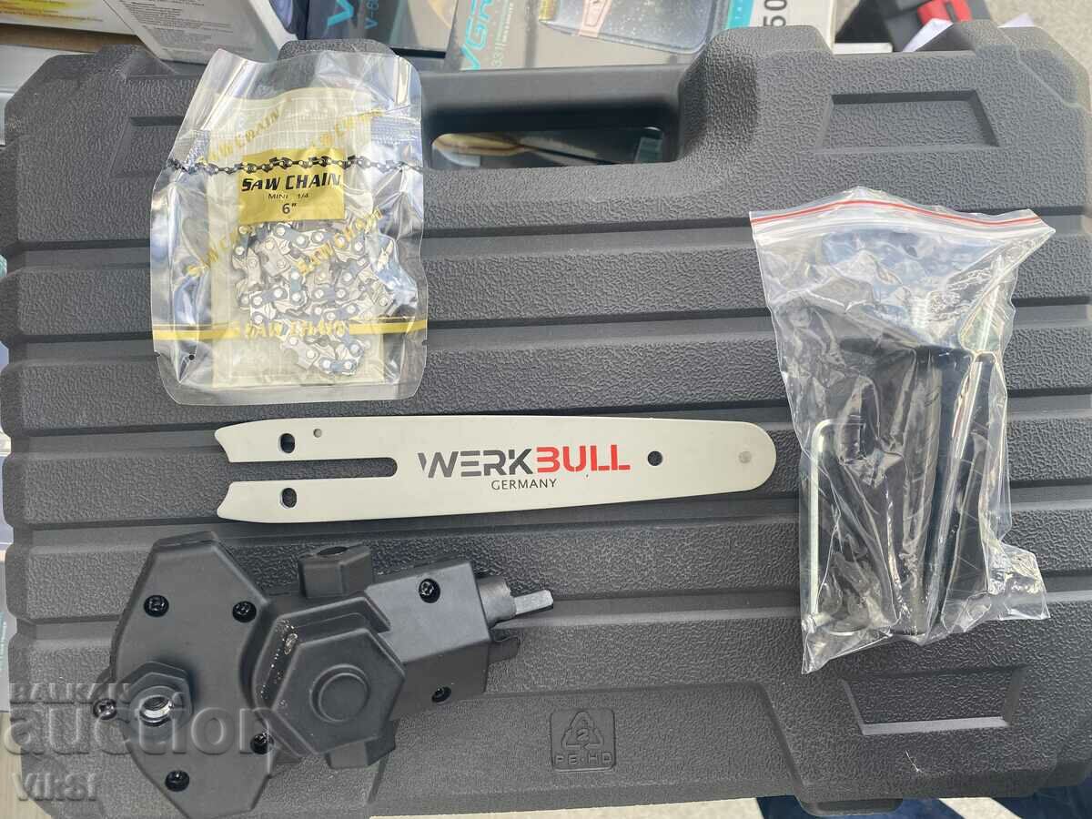 Attachment chain saw for screwdriver WERKBULL cutter 15 cm - 6