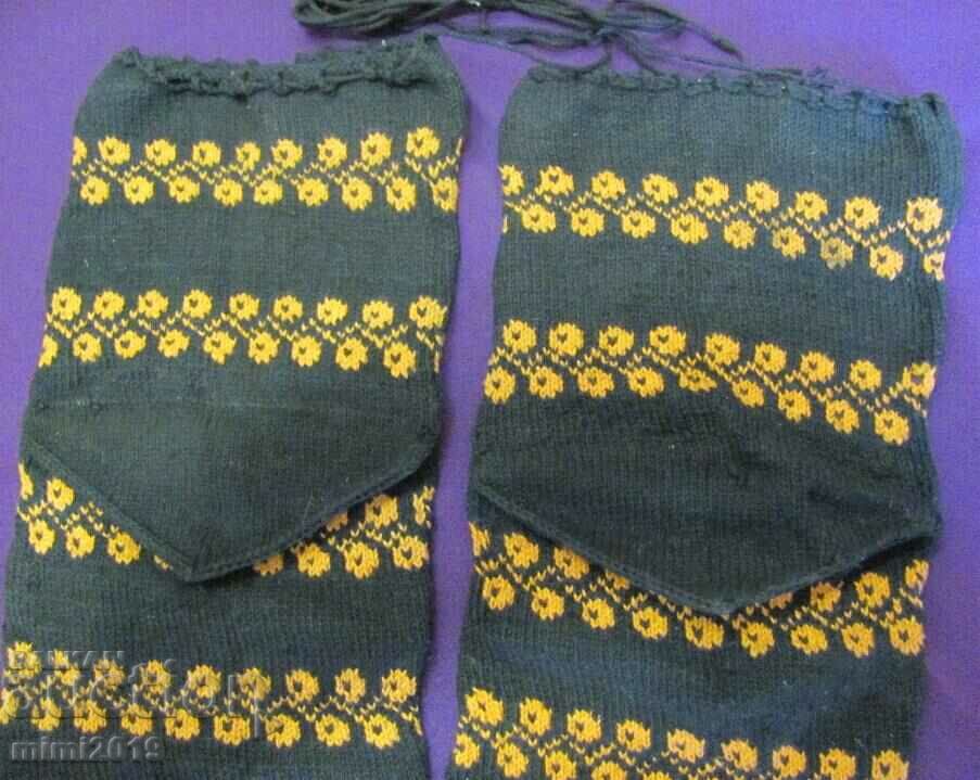 Delivery of 19th Century Folk Art Women's Costume Woolen Stockings Delivery of 19th Century Folk Art Women's Costume Woolen Stockings