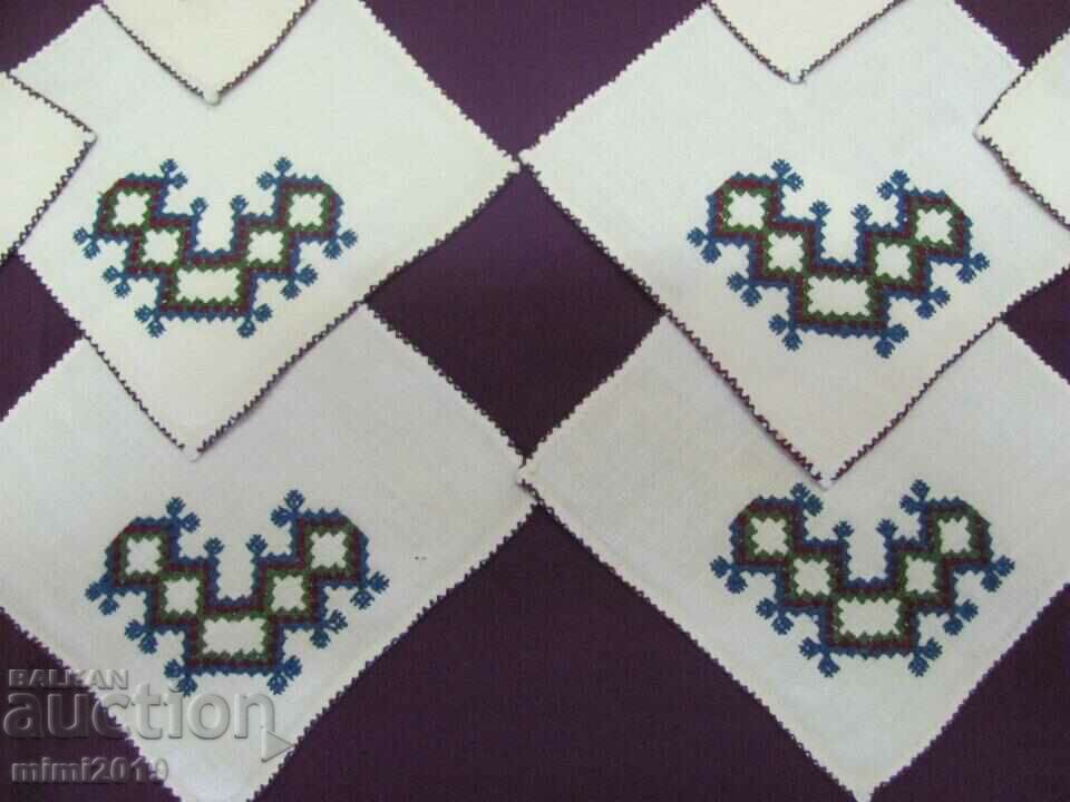 Șervețele de serviciu din secolul al XIX-lea cu broderie manuală - 6