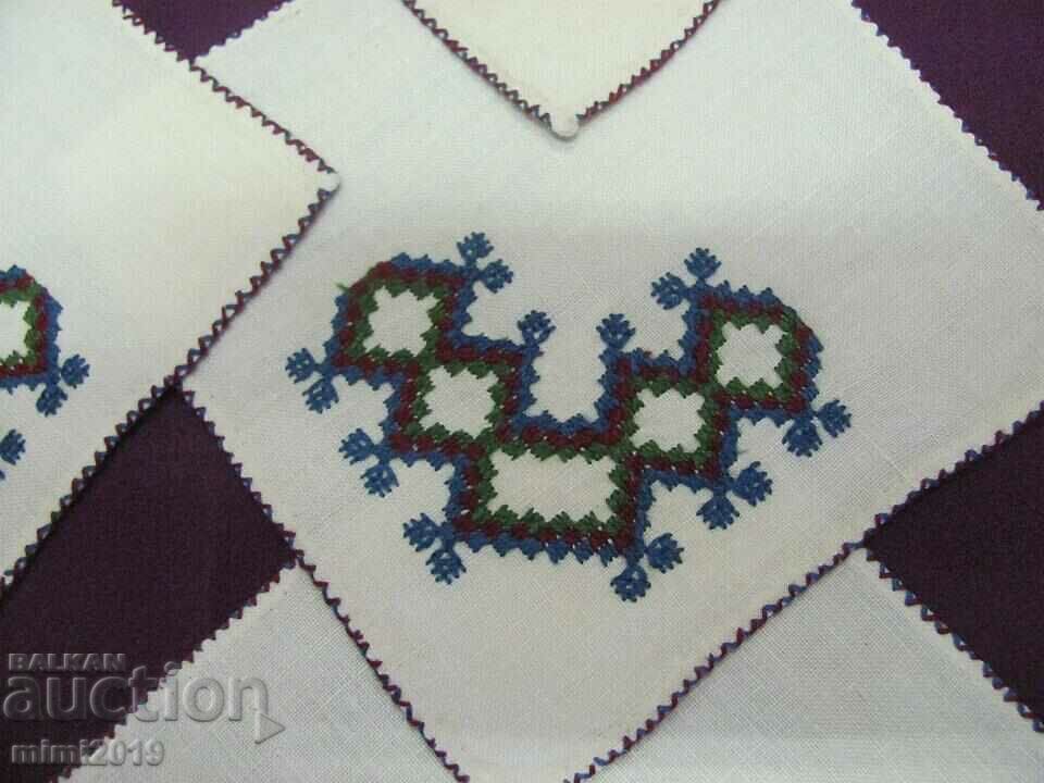 Șervețele de serviciu din secolul al XIX-lea cu broderie manuală - 7