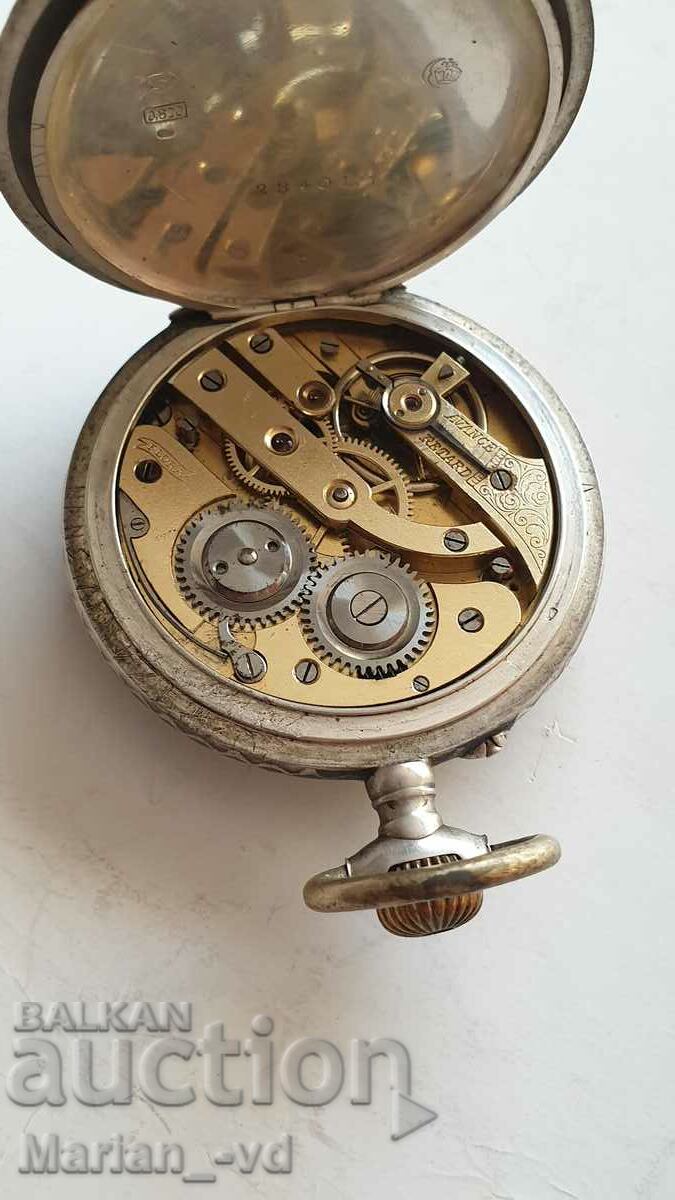 Silver pocket watch Avance Retard - 6 Silver pocket watch Avance Retard - 6