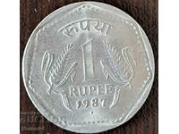 1 ρουπία 1987, Ινδία