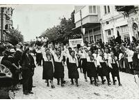 1939 СЪБОР ТЪРНОВО ГОРНА ОРЯХОВИЦА СНИМКА ПРОПАГАНДА ЛОЗУНГ