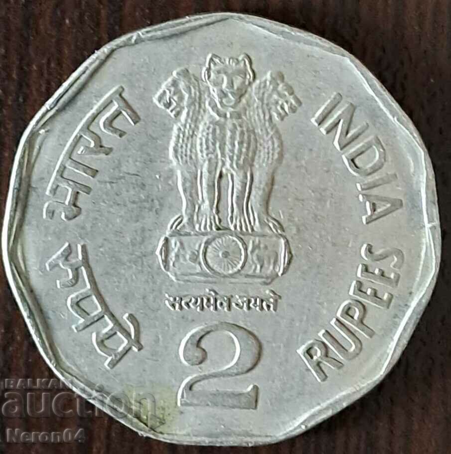 2 rupii 2002, India