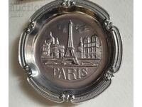 Vintage μεταλλικός Πύργος του Άιφελ "PARIS" Μικρός δίσκος για δ..