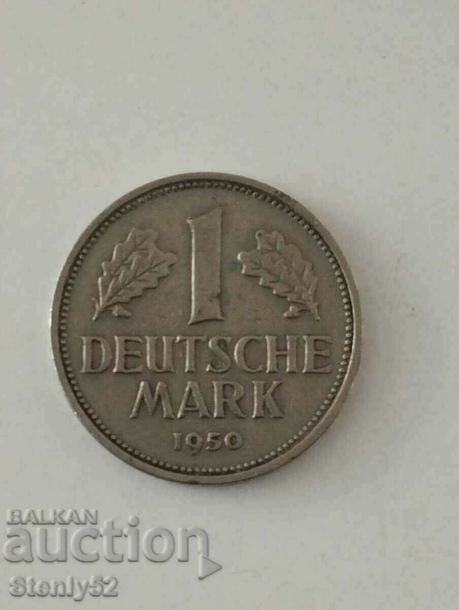 1 γερμανικό μάρκο-1950