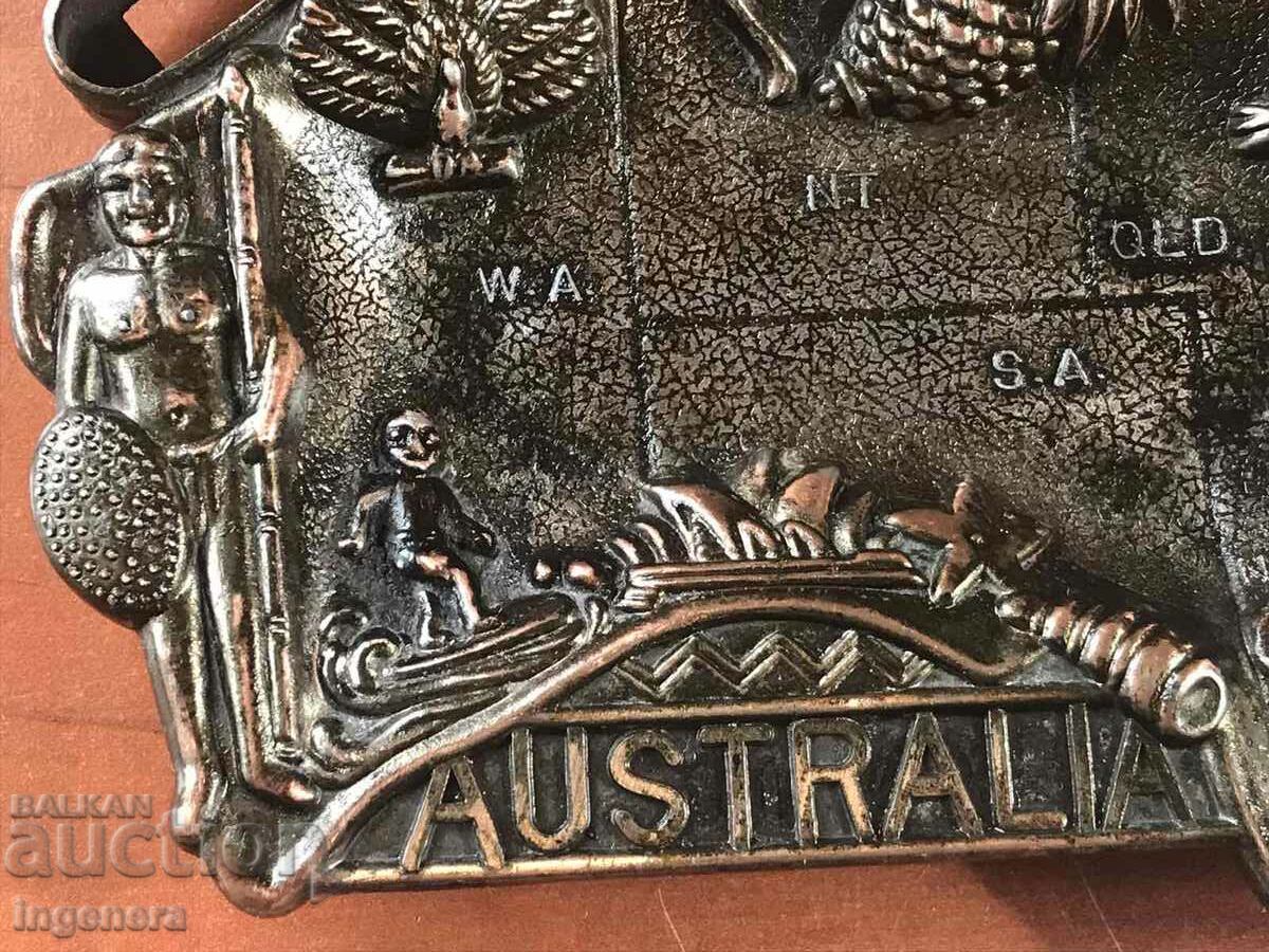 ASHTRAY BRASS BRONZE WITH LIGHTER SOCKET - 6