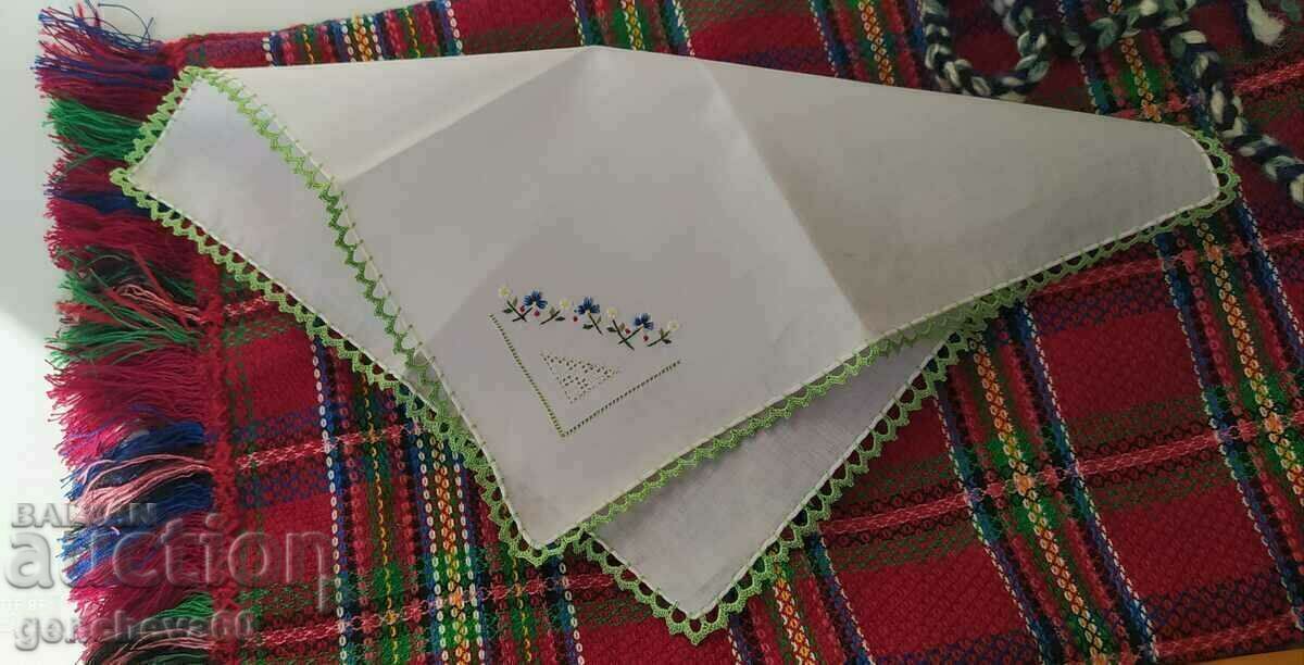 Shepherd's bag and dance handkerchief with embroidery with price 30.00 BGN | € 15.34 Shepherd's bag and dance handkerchief with embroidery with price 30.00 BGN | € 15.34