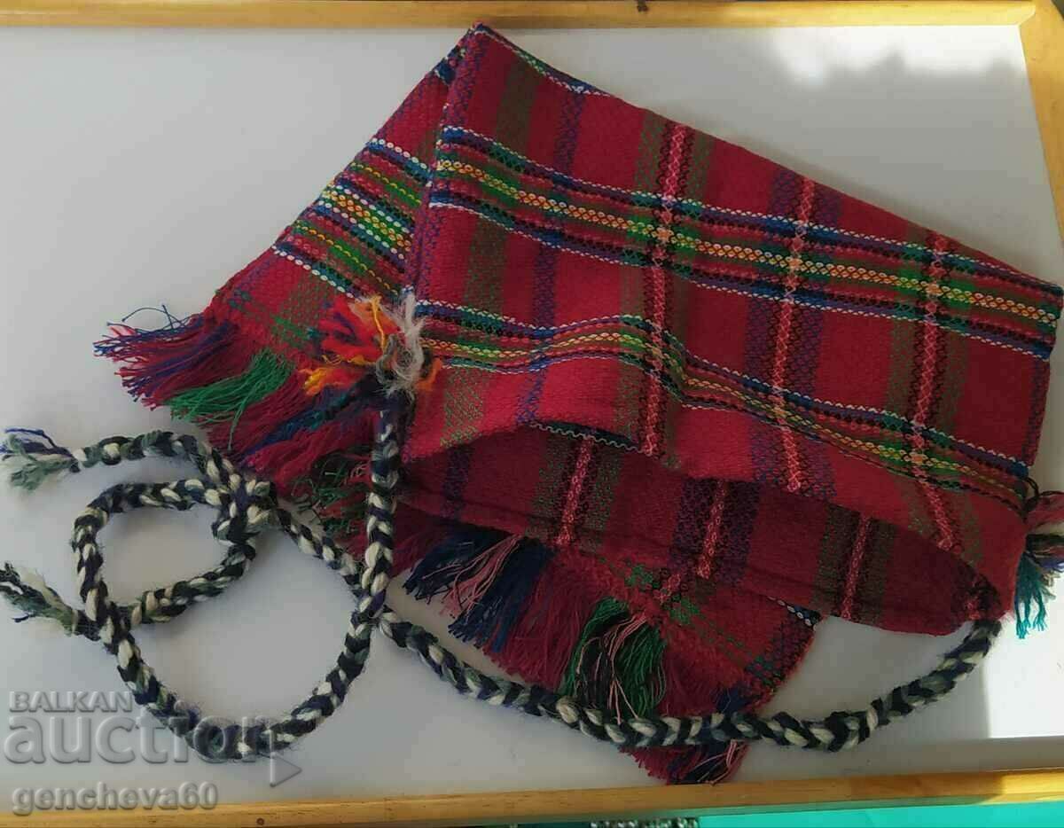 Auction Shepherd's bag and dance handkerchief with embroidery Auction Shepherd's bag and dance handkerchief with embroidery