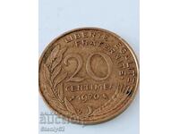 20 French cents -1970