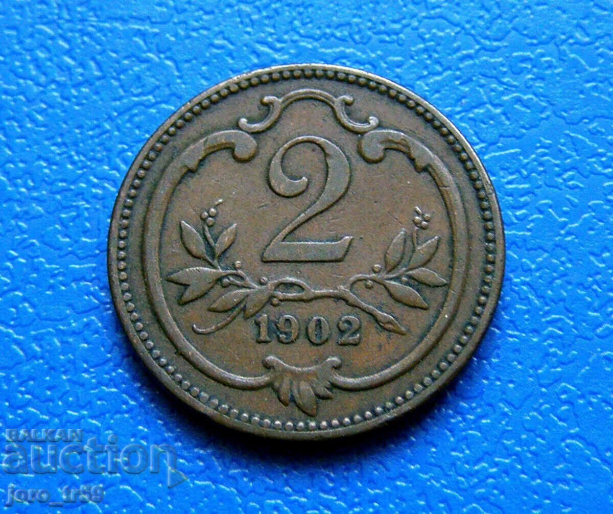 Austria - 2 Heller - 1902 Austria - 2 Heller - 1902
