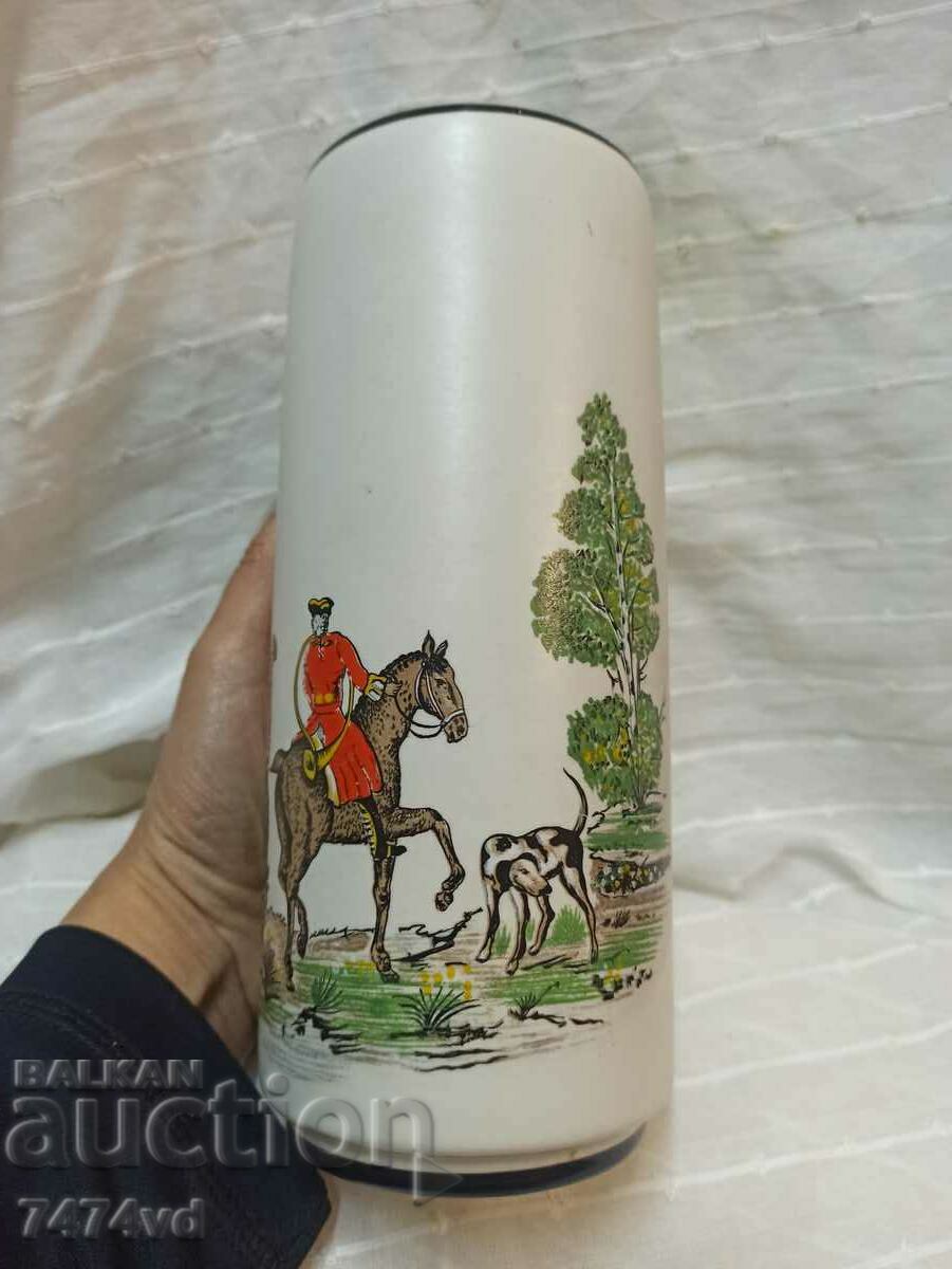 GERMAN VASE WITH HUNTING SCENES with price 30.00 BGN | € 15.34