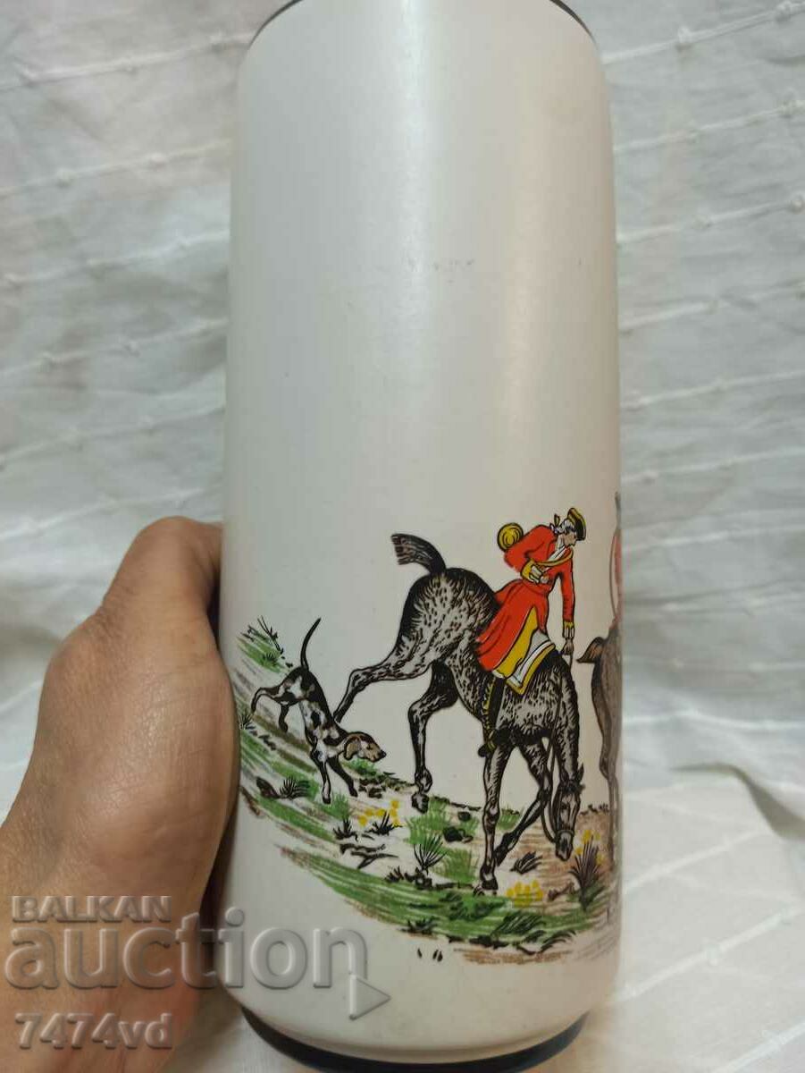 GERMAN VASE WITH HUNTING SCENES - 5