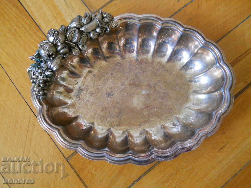antique silver plated candy box