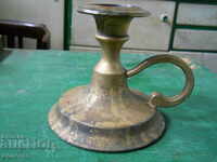 old bronze candlestick