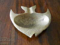 antique bronze ashtray
