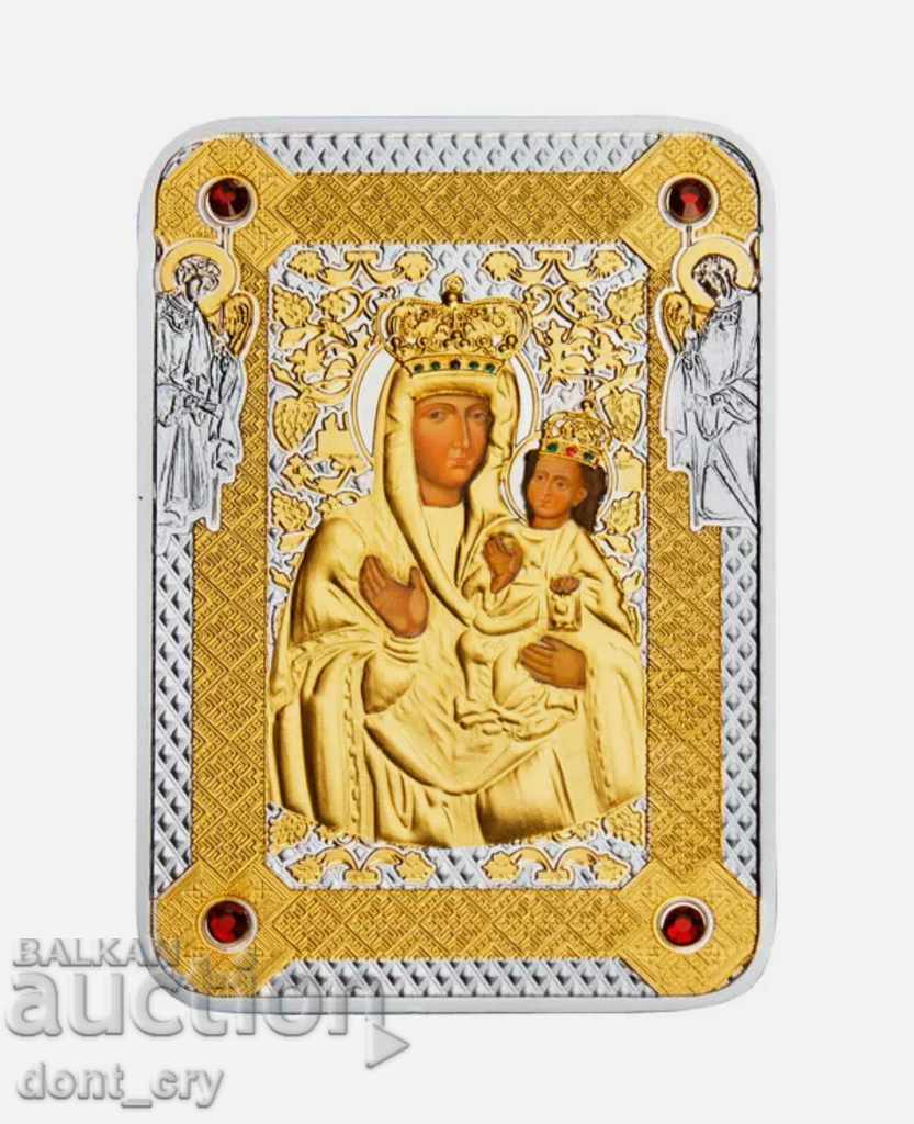 Сребро 1 Oz Богородица с Младенеца 2014 Заваринска