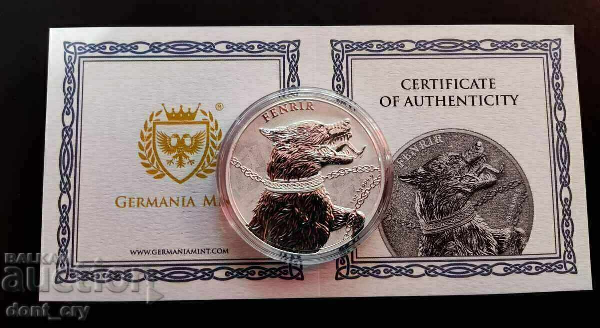 Auction  Silver 1 oz Fenrir Beasts of Germany 2022 Germania mint