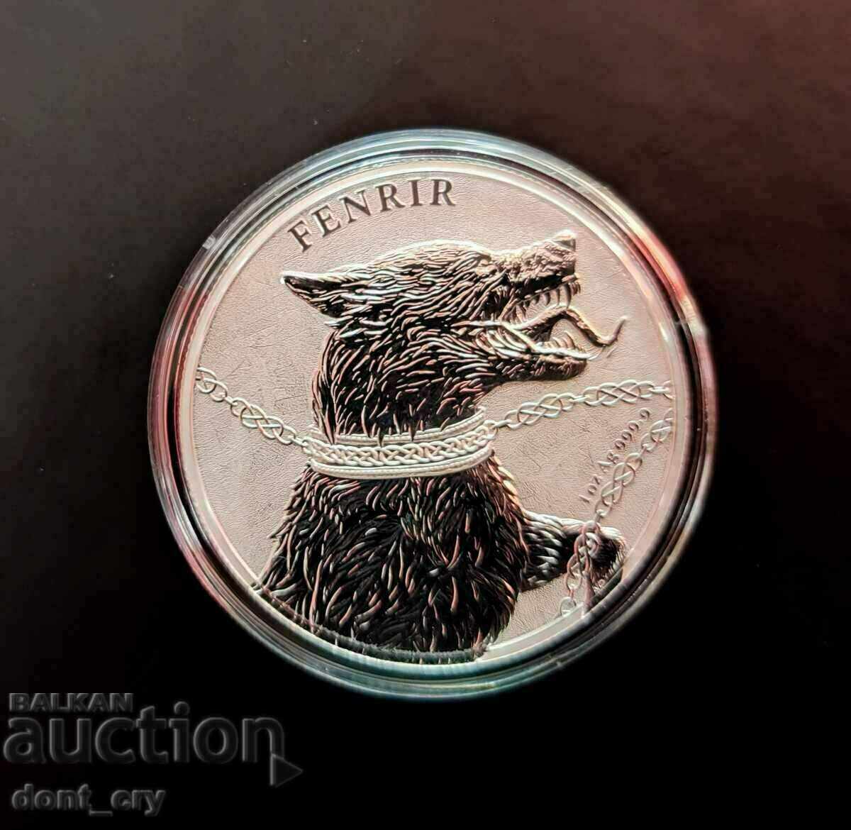 Silver 1 oz Fenrir Beasts of Germany 2022 Germania mint - 6