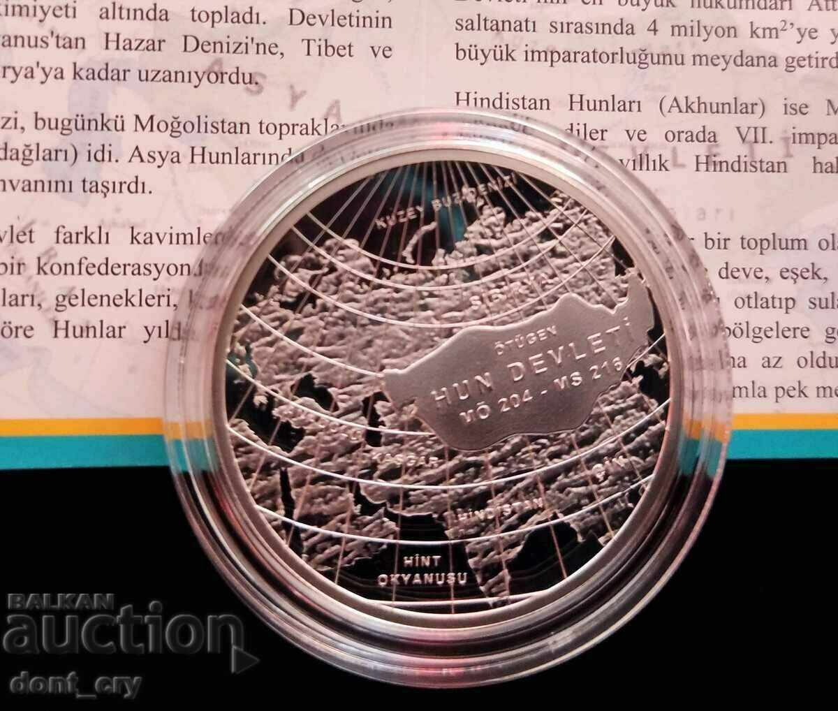 Сребро 20 Лири Хунска Империя 2020 Турция