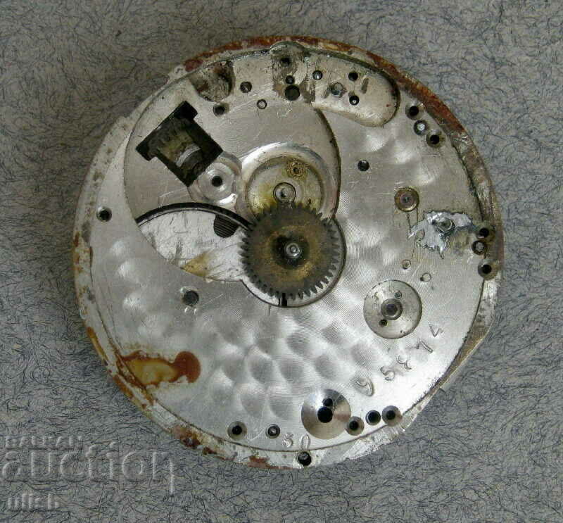 Old machine mechanism pocket watch
