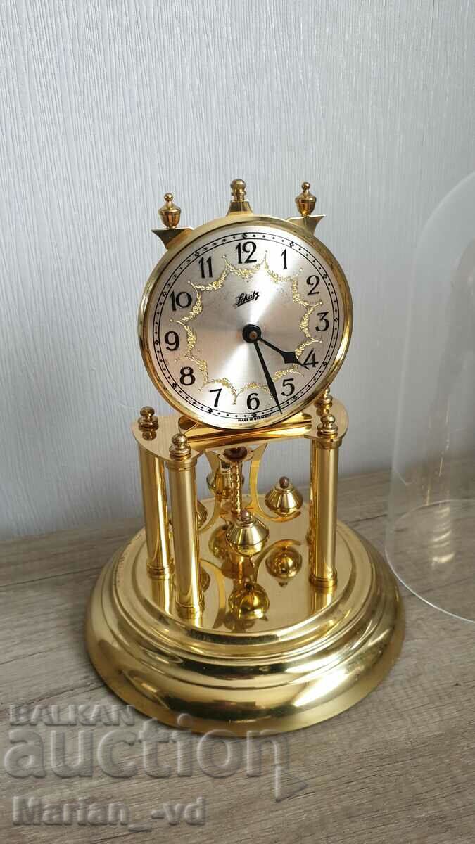 Large German Quartz Table Clock with Schatz Flask - 6 Large German Quartz Table Clock with Schatz Flask - 6