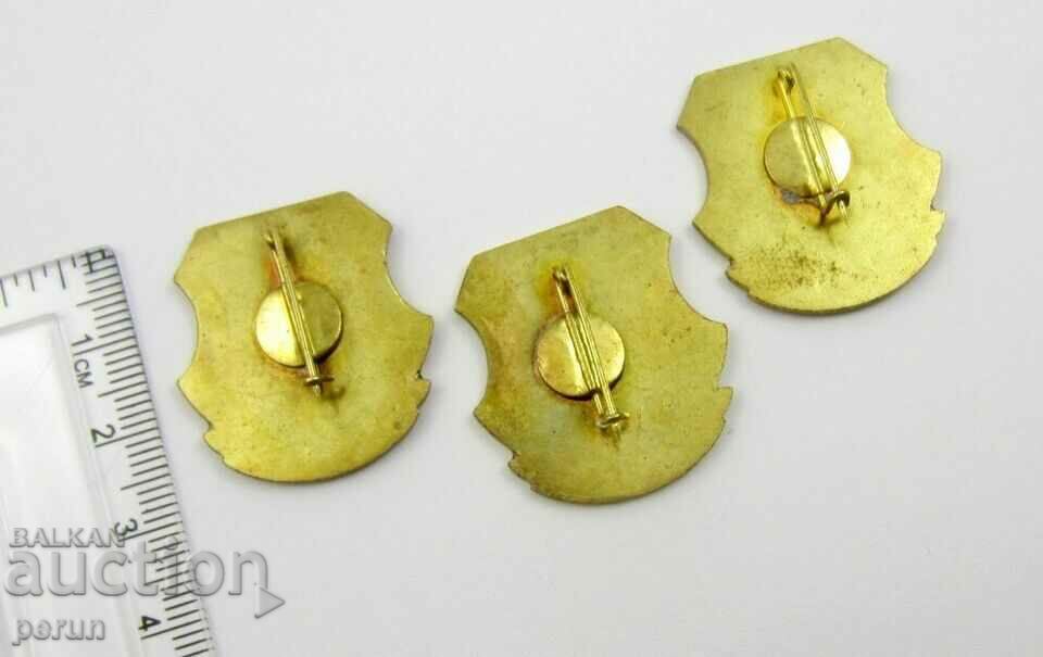 Auction Military Badges-Hungarian People's Army-Lot of 3 Badges Auction Military Badges-Hungarian People's Army-Lot of 3 Badges