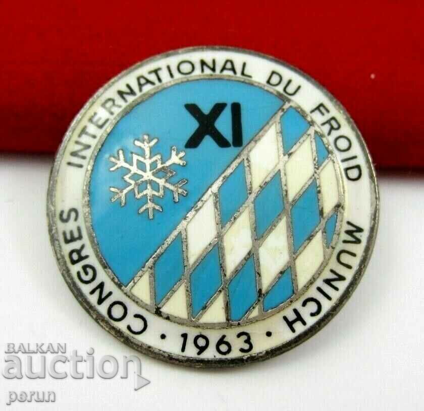 International Refrigeration Congress Munich 1963-Rare Badge-Enamel with price 13.99 BGN | € 7.15 International Refrigeration Congress Munich 1963-Rare Badge-Enamel with price 13.99 BGN | € 7.15