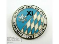 International Refrigeration Congress Munich 1963-Rare Badge-Enamel