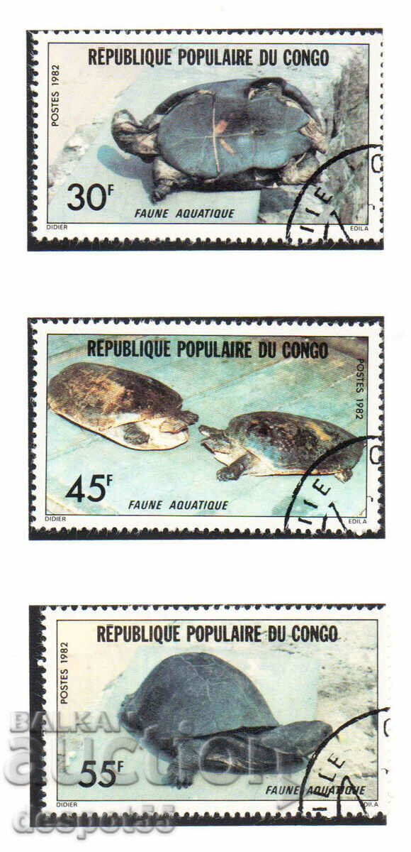 1982. Congo, Rep. Țestoase.