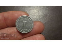 Algeria 2 centimes 1964 - Aluminum