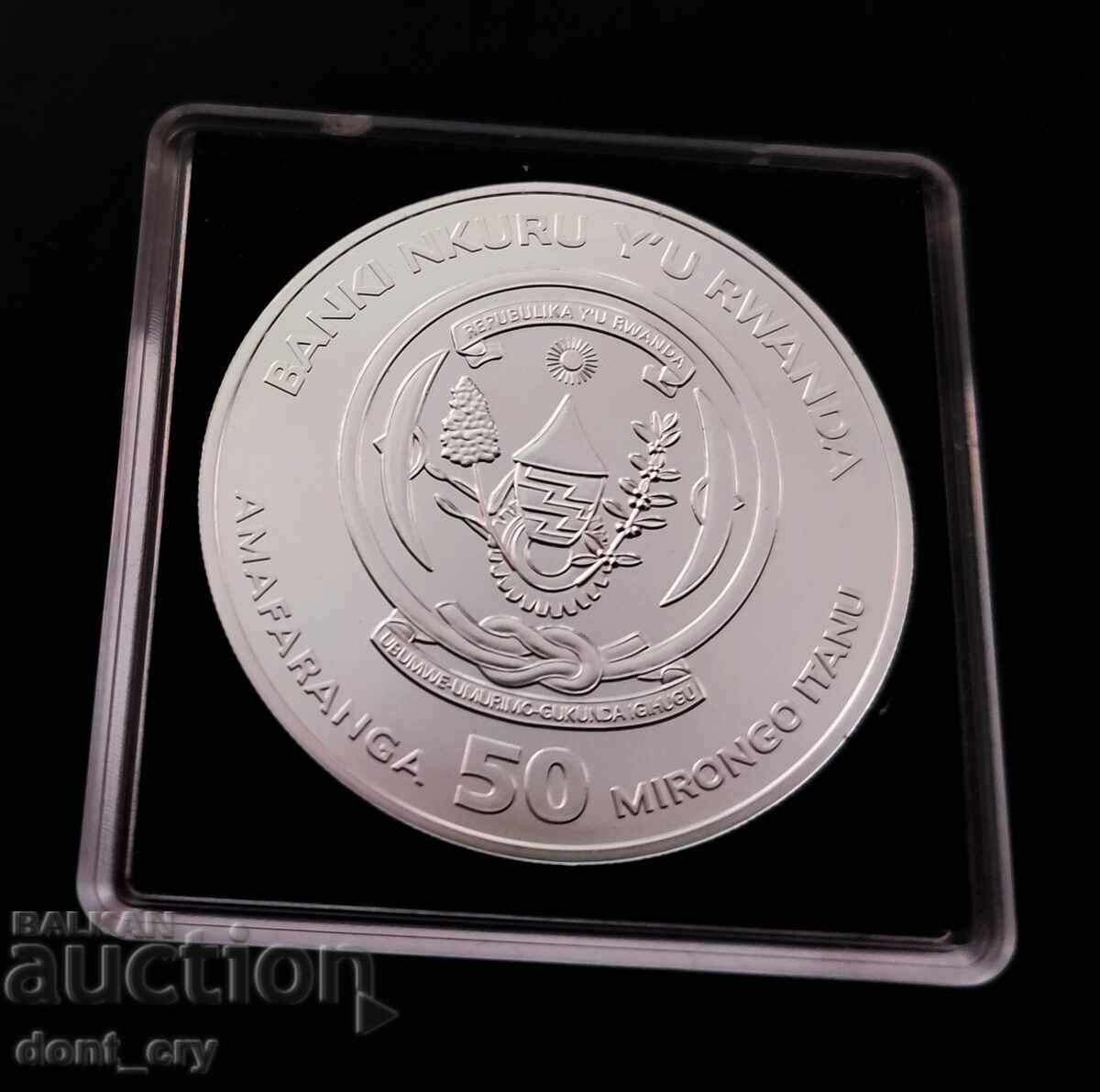 Auction Silver 1 oz Buffalo 2015 Rwanda Africa W16 Auction Silver 1 oz Buffalo 2015 Rwanda Africa W16