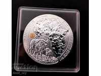 Сребро 1 oz Бивол 2015 Руанда Африка W16