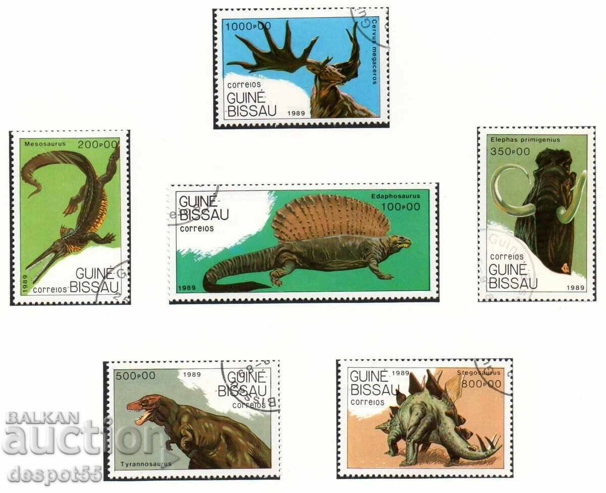 1989. Guinea Bissau. Prehistoric animals.