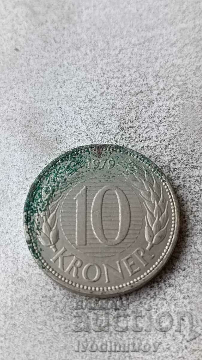 Danemarca 10 coroane 1979