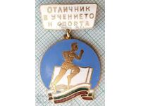 14837 Badge - Academic and Sports Excellence - Bronze Enamel