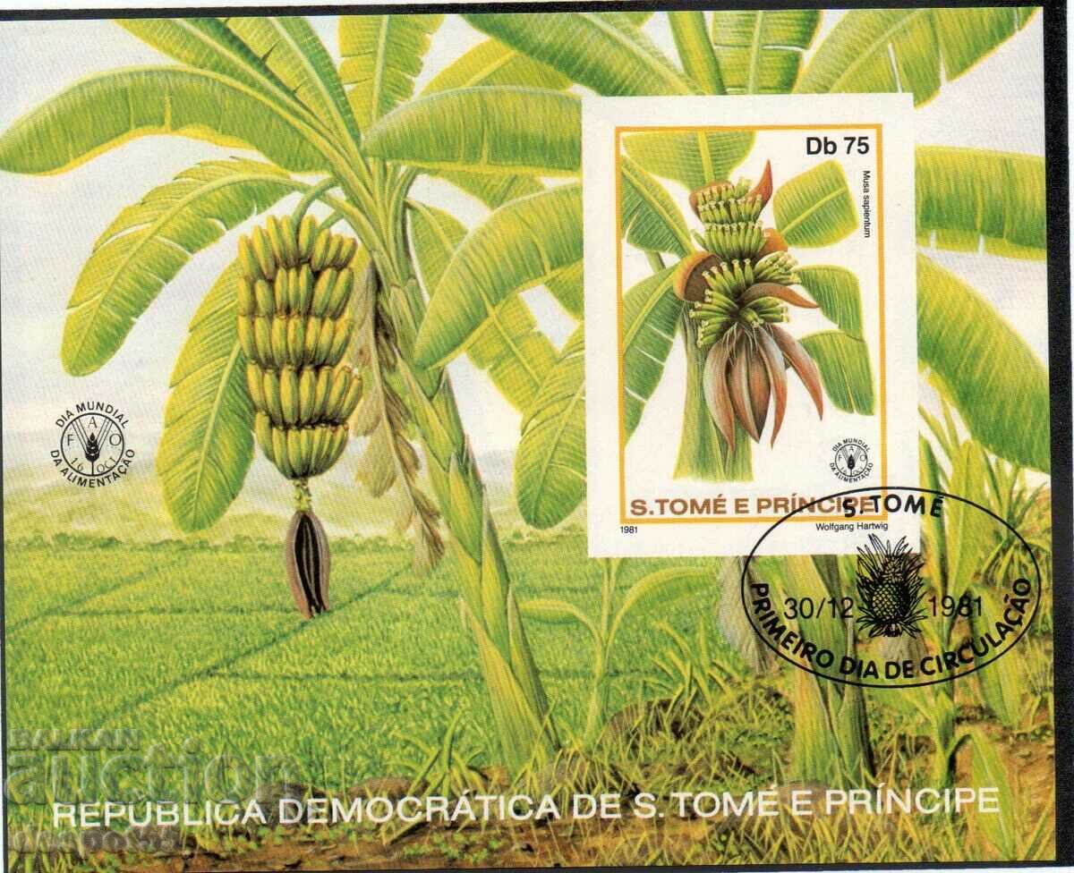 1981. Sao Tome şi Principe. Ziua Mondială a Alimentației. Bloc.