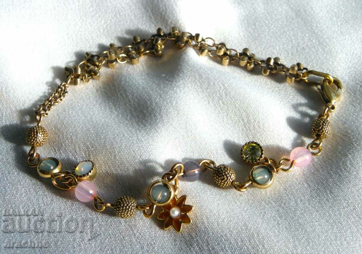 Gold-plated silver bracelet