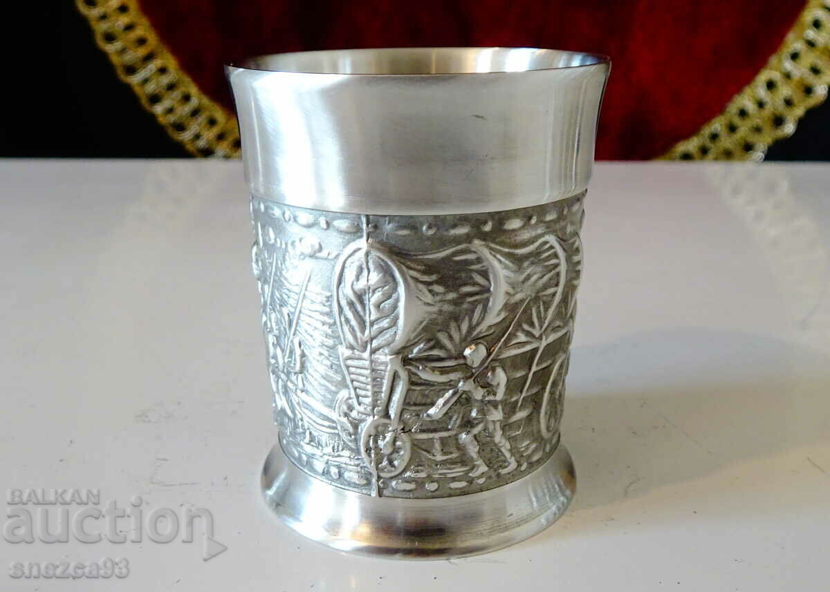 Auction Pewter Rakia Cups, Horsemen, Knights Auction Pewter Rakia Cups, Horsemen, Knights