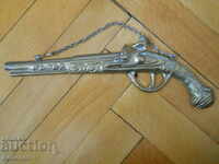 bronze wall applique - flint gun